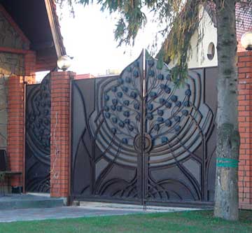 ПРО КРАСИВЫЕ КОВАНЫЕ ВОРОТА И КАЛИТКИ